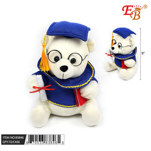 48 pièces/CS Ours de graduation blancs de 9 pouces, jouets promotionnels, modèle 83846 - Product Image 1