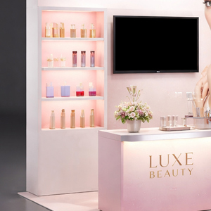 Stand Portátil para Ferias de Belleza, 10 x 10, con Iluminación para Cuidado de la Piel, Fondo Retroiluminado, Modular, para Exhibición de Cosméticos - Product Image 2