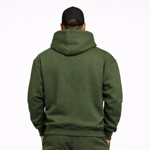 Ensemble de survêtement à capuche personnalisé pour homme, entièrement en polaire douce, chaud, coupe-vent, réversible, matière extensible décontractée pour la course à pied, le jogging et le quotidien - Product Image 5