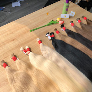 Extensiones de cabello humano de color a granel de alta calidad de Vietnam al mejor precio al por mayor extensión de cabello - Product Image 1