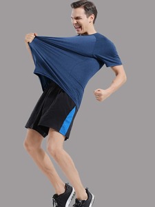 เสื้อยืดผู้ชายแขนสั้น100% ผ้าฝ้ายสวมใส่ในช่วงฤดูร้อนสีต่างๆ - Product Image 4