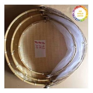 Cesta de Bambú Plana para Limpieza de Granos, Marca 99 Gold Data, Auténtica, Tejida a Mano, Variedad - Product Image 1
