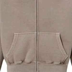 Sudadera con Capucha Unisex de Invierno, de Algodón Puro de Alta Calidad, con Cierre y Forro Polar, Personalizable con Logotipo, Capucha Extra Grande, Transpirable y de Secado Rápido, Gran Venta - Product Image 5