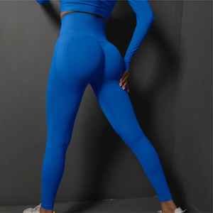 Meilleurs leggings de yoga pour femmes de haute qualité, taille haute, décontractés, pour l'entraînement estival, sans couture, effet push-up, en coton/fibre de bambou - Product Image 1