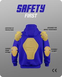 Sweat à capuche de moto blindé en Kevlar 100% coton de qualité supérieure Protection approuvée CE Sweat à capuche de moto de style décontracté - Product Image 3