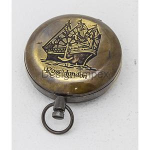 Brújula de latón, caja de madera respetuosa con el medio ambiente, empaquetada, brújula personalizada, regalo coleccionable, brújula de estilo Vintage, artículos decorativos - Product Image 2