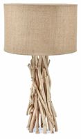 Lampe de table en bois flotté massif, extensible, style moderne, pour villa, chambre, parc, salon, bar à domicile, hôtel
