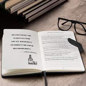 Life Story Leather Journal-Guided Journal Handmade Customizable Valentine's Day/Birthday/Father's Day Best <strong>Gift</strong> for Family - Product Image 3