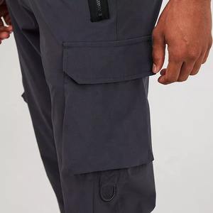 Men's Custom Logo Nylon Cargo <b>Trouser</b> Lightweight Straight Pattern <b>Elastic</b> <b>Waist</b> Closure Summer Wholesale Casual Style - Product Image 6