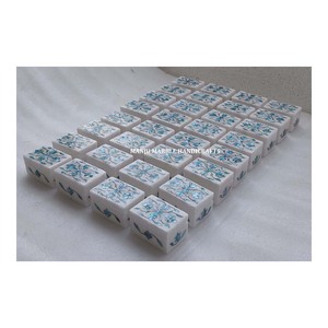 Haute qualité vert nacre incrusté arabe mariage boîtes à bijoux Durable fini pierre artisanat coffrets cadeaux motif personnalisé - Product Image 1