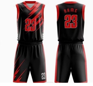 Uniforme de baloncesto de la mejor calidad 5024, venta al por mayor, kit de baloncesto para adultos y niños, camiseta de baloncesto y uniforme corto de conjunto completo, - Product Image 1