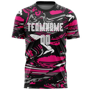 Camiseta de Fútbol Sublimada con Nombre Personalizado, Conjunto de Camisetas de Fútbol Transpirables, Ropa Deportiva Estampada, 100% Algodón, Ropa de Fútbol para Adultos, Pantalones Cortos - Product Image 1