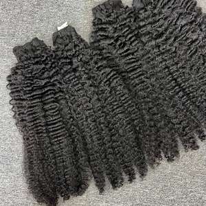 Cheveux frisés dans la trame, cheveux humains 100%, cheveux bruts cambodgiens - Product Image 2