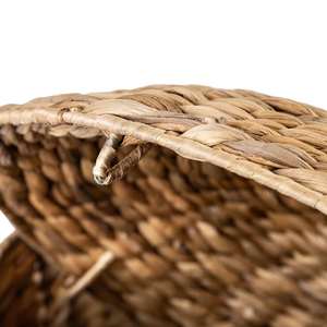 Juego de 2 Cestas de Almacenamiento de Jacinto de Agua en Forma de Oso, Cesta de Almacenamiento Tejida a Mano, Ecológica, Hecha en Vietnam - Product Image 5