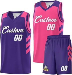 Bas prix personnalisé hommes jeunesse maillot de basket-ball réversible chemises de Performance athlétique numéro de nom d'équipe personnalisé - Product Image 4