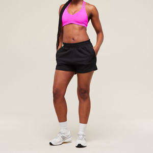 Women's High <b>Waist</b> Athletic Sports Fitness Yoga Shorts Wholesale Breathable Running Training Shorts - Product Image 6