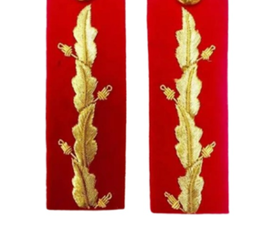 Offre Spéciale Authentique Badges Brodé Col Onglets Paire pour Uniformes Élégant Vintage Tissu Écologique - Product Image 6