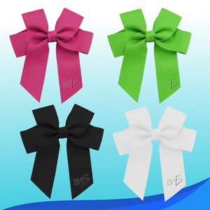 Fascia per capelli per bambini con fiocco grande e fermaglio in acciaio inossidabile, disponibile in 4 colori solidi - Product Image 1