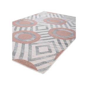 พรมขนสัตว์ทอลายเรียบอัลฮัมบรา สีเทาและสีดำ ลายเรขาคณิตนามธรรม ลายเส้นสี่เหลี่ยมผืนผ้าและลายทางสำหรับห้องโถง ADWL-13127-สำหรับใช้ในบ้าน - Product Image 2