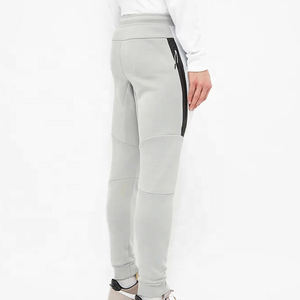 กางเกงจ็อกเกอร์เอวสูงสำหรับผู้ชาย OEM ผ้าฟลีซเนื้อหนักอย่างดี 100% ผ้าฝ้าย ระบายอากาศได้ดี ดีไซน์แบบ Patchwork แฟชั่นสั่งทำได้สำหรับทุกเพศ - Product Image 4