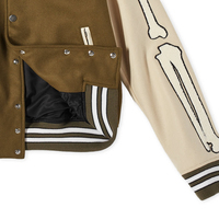 Veste Bomber Homme en Laine Chenille Fine Personnalisée, Col Montant, Style Universitaire, Imperméable et Coupe-Vent, Modèle Baseball – Meilleures Ventes