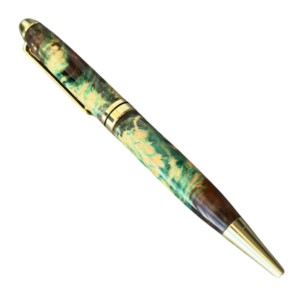 Stylo à bille en bois stabilisé de qualité supérieure, série saphir, fait à la main, cadeau - Product Image 4