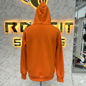 Etiqueta privada logotipo personalizado más demandado Sudadera con capucha con cremallera naranja Impreso hecho en fábrica precio barato sudaderas con capucha para hombres - Product Image 2