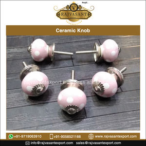 Ceramic Furniture Handles Marble Yellow Stripes Traditional Design Kitchen <b>Cupboard</b> Cabinet Door Knobs <b>Outdoor</b> Hotel Bedroom - Product Image 3