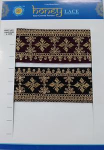 Dentelle brodée française de créateur avec paillettes et perles pour la confection de robes de mariée - Product Image 2