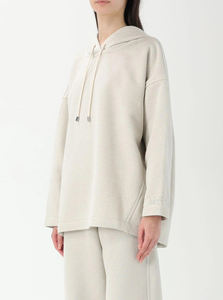 Sweats à capuche personnalisés à imprimé bouffant 3D pour femmes Pull à épaules tombantes 100% coton écologique de haute qualité - Product Image 5