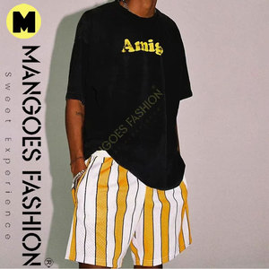 Pantalones Cortos de Playa Casuales de Verano para Hombre, de Secado Rápido, de Lona, para Gimnasio, Deportes, Actividades al Aire Libre, Cintura Elástica con Cordón - Product Image 5