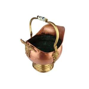 Gran Cubo de carbón de cobre de estilo antiguo con construcción robusta y diseñado para agregar elegancia y funcionalidad a las estufas de leña - Product Image 5