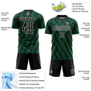 Conjuntos de uniformes de fútbol confiables para escuadrones activos con tela absorbente de humedad, durabilidad reforzada y ajuste ergonómico transpirable - Product Image 5