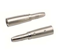 3 핀 XLR 수 ~ 1/4 "6.35mm 스테레오 TRS 암 소켓 어댑터 오디오 커넥터