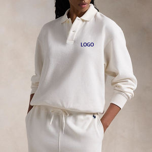 Elwood Heavyweight Fleece Polo Collar Sweatshirt Sweatshirt Hoodie New Fashion LOGO <b>Top</b> With Plus Size Feature - Product Image 1