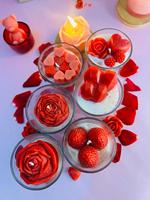 Lilin Aroma Bentuk Bunga untuk Hari Valentine, Lilin Dekoratif untuk Rumah & Hadiah dengan Harga Terbaik