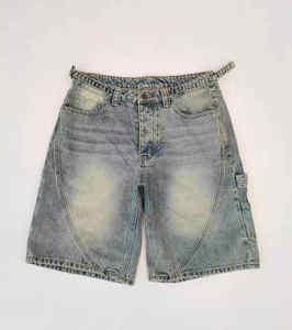 Pantalones Cortos Vaqueros de Mezclilla Vintage para Hombre - Product Image 3