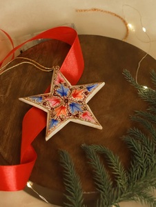 Elegante BOLA DE Navidad de Cachemira y adornos de árbol para decoraciones navideñas festivas Vibe - Product Image 3