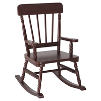 Meubles pour bébés modernes, petite chaise berçante en bois pour enfants, design postmoderne, bois massif couleur érable