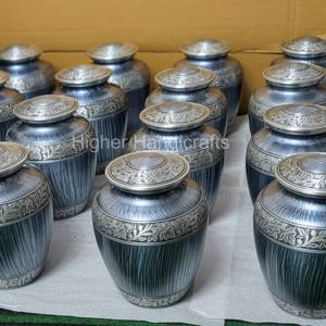 Urne funéraire en métal fini de pierre pour cendres | Grande urne funéraire adulte | Urnes en gros directement du fabricant - Product Image 5