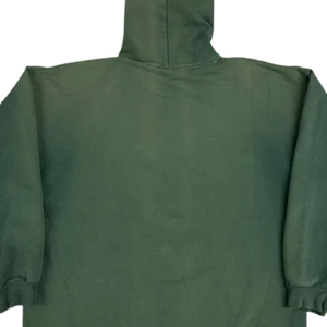 Sun Faded Washed Green Zip Up <b>Hoodie</b> Heavy Cotton Oversized Hooded Sweatshirt Streetwear <b>Men</b> Women Loose Fit Full Casual <b>Hoodie</b> - Product Image 6