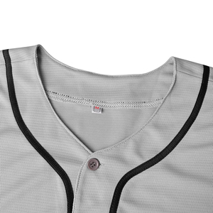 Maillot de baseball personnalisable taille adulte avec tissu respirant, design imprimé, logo personnalisé, couleurs et noms d'équipe, service OEM - Product Image 4