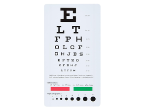 Équipement ophtalmique compact de poche, livraison gratuite, 8,9 x 16,2 cm, tableau optique en plastique... - Product Image 5