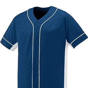 Camiseta de Béisbol Personalizada de Alta Calidad, Talla Grande, Transpirable, Ligera, Antibacteriana, de Secado Rápido, con Cuello en V, Impresión por Sublimación - Product Image 6