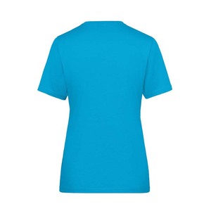 Camiseta de algodón transpirable para mujer con cuello en V y manga corta - Product Image 2