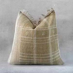 Funda de cojín de lana hecha a mano, 100% ligera, Kilim, cuadrada, India, hecha a mano - Product Image 4