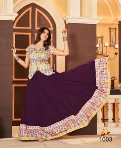 Rayón Lehenga Choli para mujer Ropa étnica Viscosa Nupcial Lehenga Choli Ropa india y pakistaní - Product Image 5
