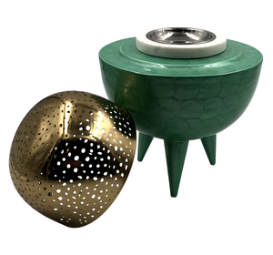 Brûleur d'encens Bakhoor blanc de conception merveilleuse pour l'arôme de la pièce, parfum exclusif, qualité artisanale, bois durable - Product Image 6