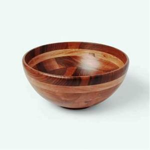 Solid Wood Food Mixing <b>Bowl</b> Finest Quality Brown Color <b>Large</b> Size Wood Salad <b>Bowl</b> Kitchen Hotel Ware Solid Wood <b>Serving</b> <b>Bowl</b> - Product Image 1