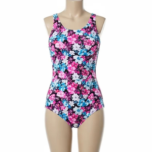 Traje de Baño con Estampado Digital, Poliéster y Elastano, Control de Abdomen, Ajuste Delgado, Ropa de Baño para Mujer, Venta al por Mayor OEM - Product Image 1